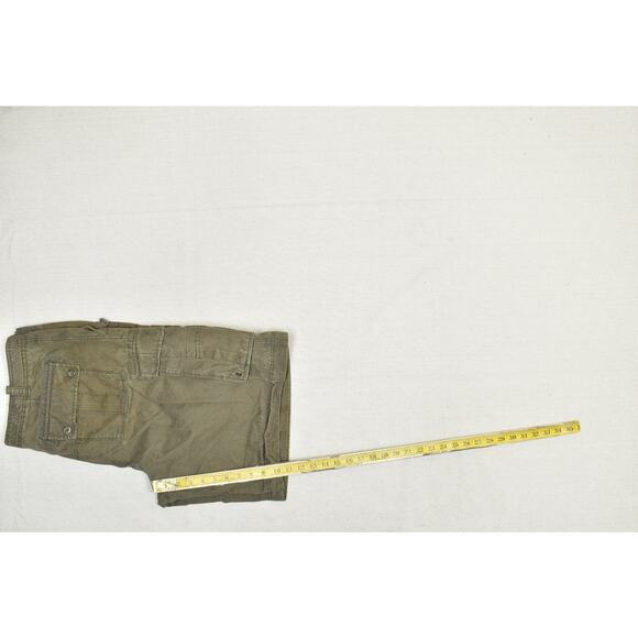Eddie Bauer Men's Cargo Shorts Green Drawstring Size 40 Drawstring Y2K - Picture 7 of 8